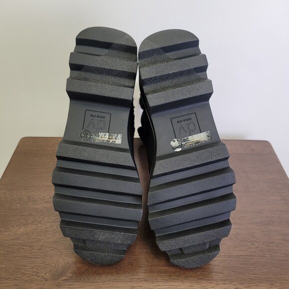 DV by Dolce Vita Vinny Chelsea Boot Womens Size 9 Black Faux Suede Lug Sole - Picture 7 of 13